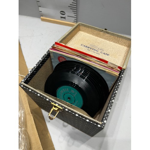 281 - Barometer in box + case single records