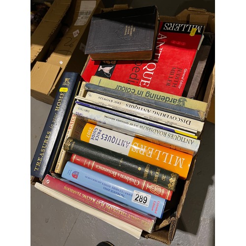 289 - Box + suitcase books