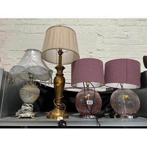 433 - 4 table lamps