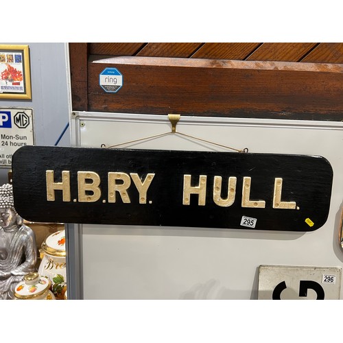 295 - H.B.RY Hull sign