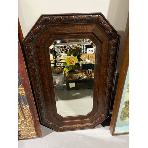 299 - Hand painted Victorian gypsy mirror