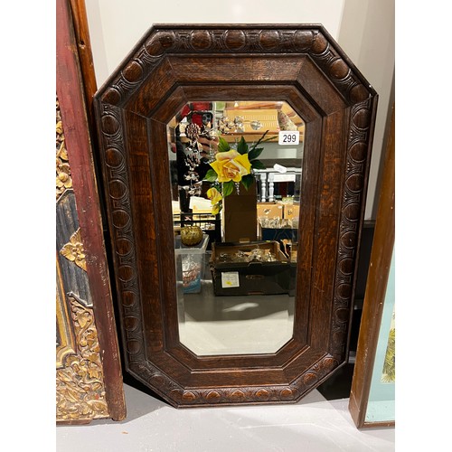 299 - Hand painted Victorian gypsy mirror