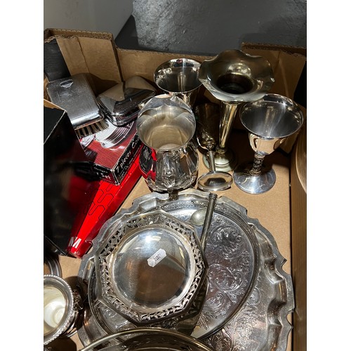 303 - Box silver plate items