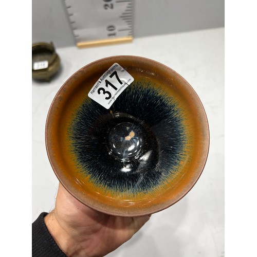 317 - Chinese brown bowl