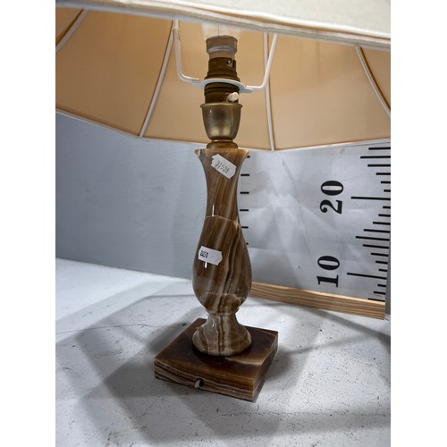 457 - 2 Onyx table lamps