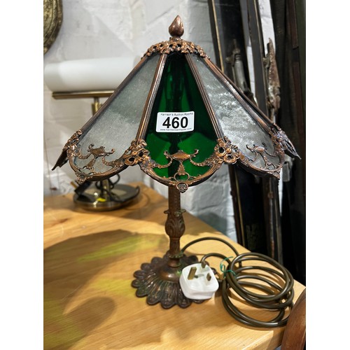 460 - Ornate French copper deco table lamp