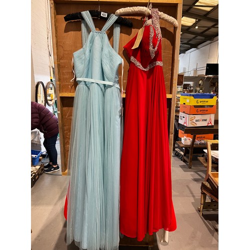 482 - 2 Prom dresses. New with price tags on