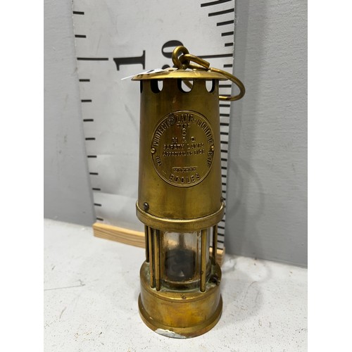 510 - Eccles brass miners lamp