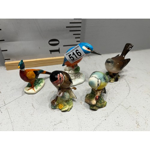 516 - 5 Beswick birds figures