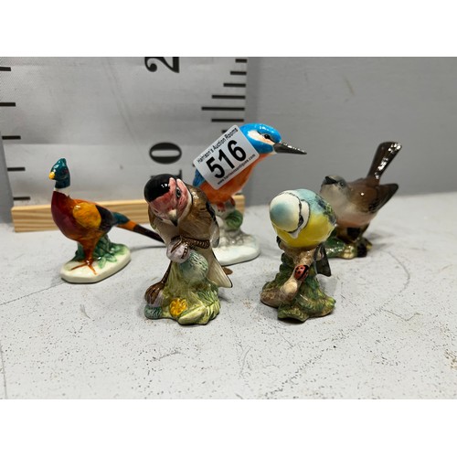 516 - 5 Beswick birds figures