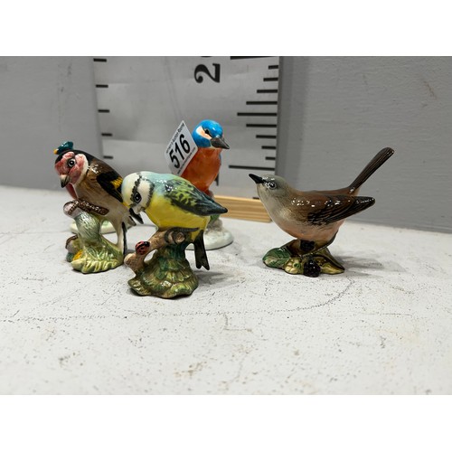 516 - 5 Beswick birds figures