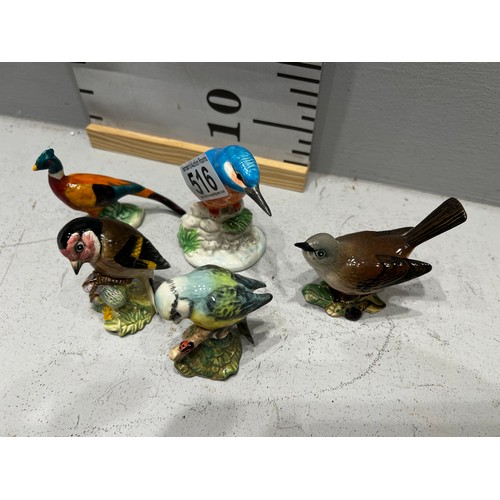 516 - 5 Beswick birds figures