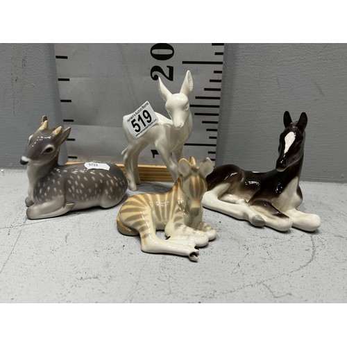 519 - 4 USSR animal figures