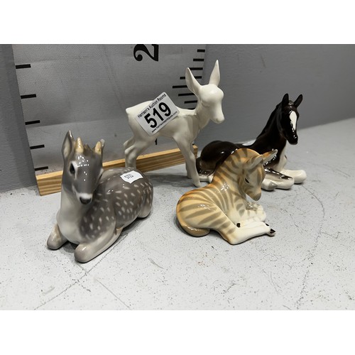 519 - 4 USSR animal figures