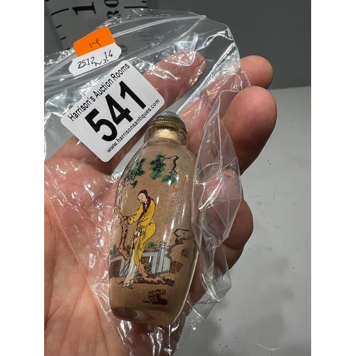 541 - Reverse painted snuff bottle