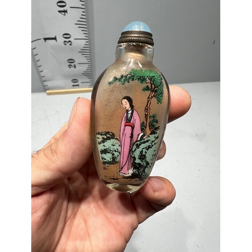 541 - Reverse painted snuff bottle