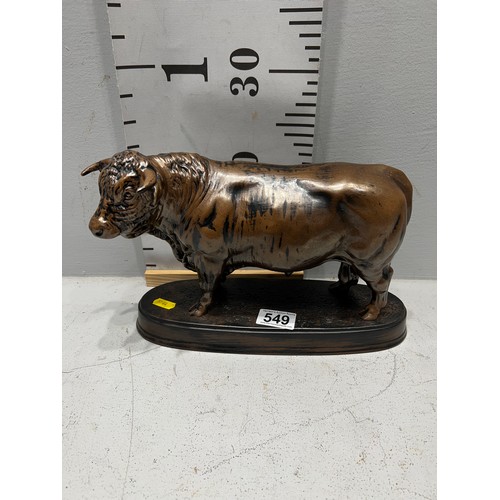 549 - Large Beswick Bull. a/f Ear repaired