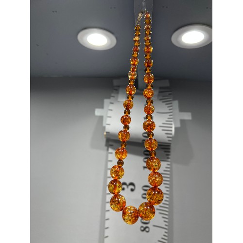 568 - Baltic Amber bead necklace