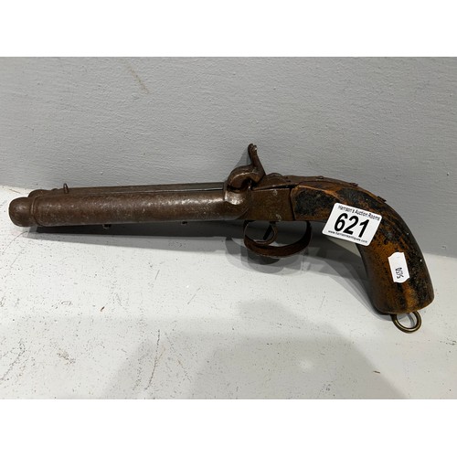 621 - 16 Bore German D/B percussion pistol