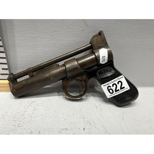 622 - Vintage Webley + Scott air pistol