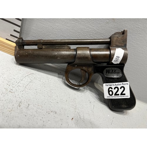 622 - Vintage Webley + Scott air pistol