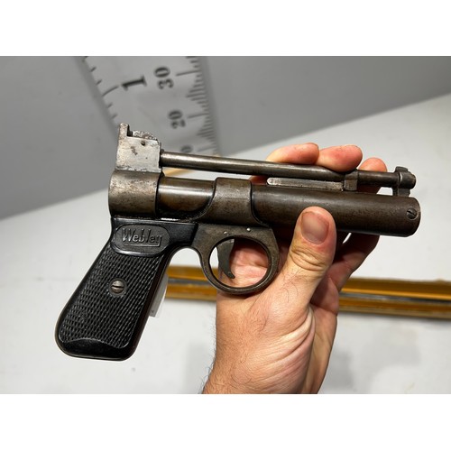 622 - Vintage Webley + Scott air pistol