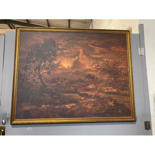 688 - Large gilt frame picture