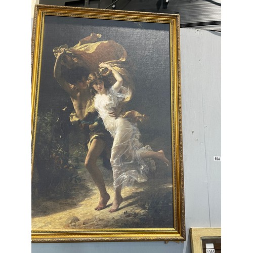 694 - Pair of gilt frame pictures