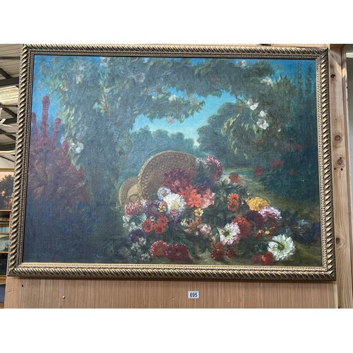 695 - Large gilt frame picture