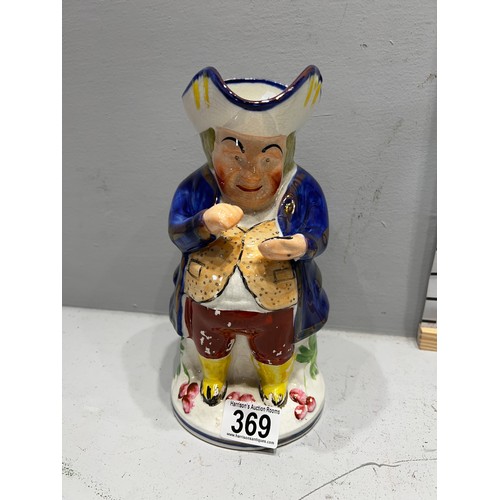 369 - staffordshire Toby jug