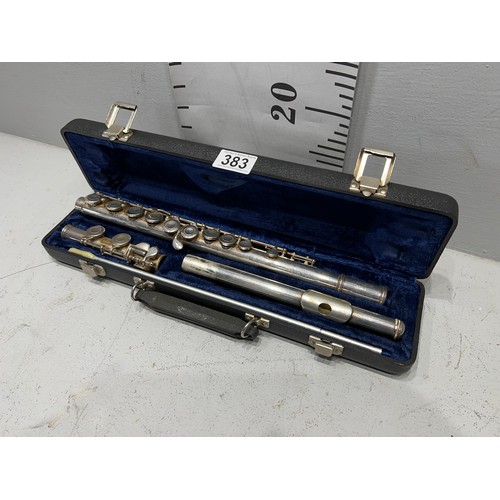 383 - Vintage La Fleur 83829 flute in case