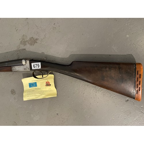 679 - Deactivated double barrel shotgun