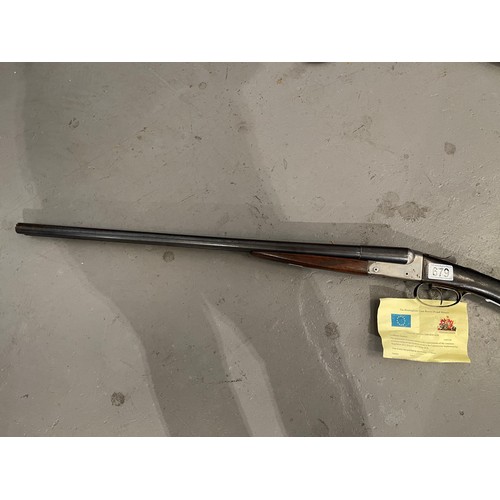 679 - Deactivated double barrel shotgun