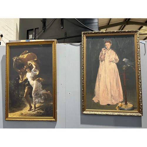 694 - Pair of gilt frame pictures