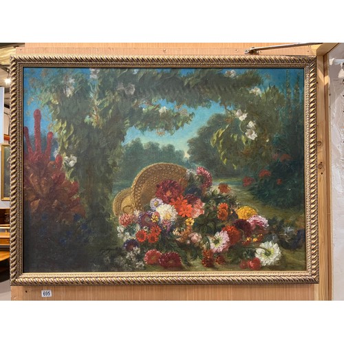 695 - Large gilt frame picture