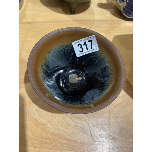 317 - Chinese brown bowl