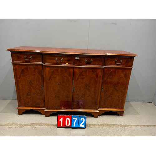 1072 - Vintage yew wood credenza/sideboard