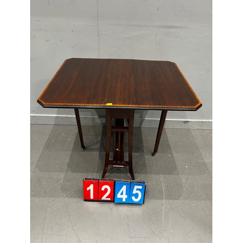 1245 - Edwardian inlaid drop leaf table