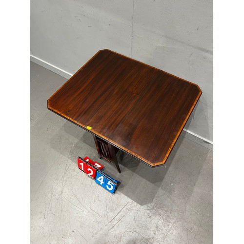 1245 - Edwardian inlaid drop leaf table