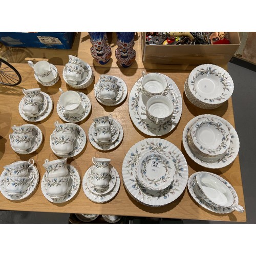 52 - Royal Albert 'Brigadoon' china tea/dinnerware approx 97 pieces