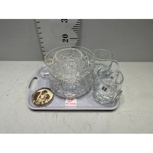 88 - Quantity glassware