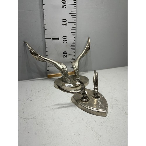 94 - 2 Metal antlers