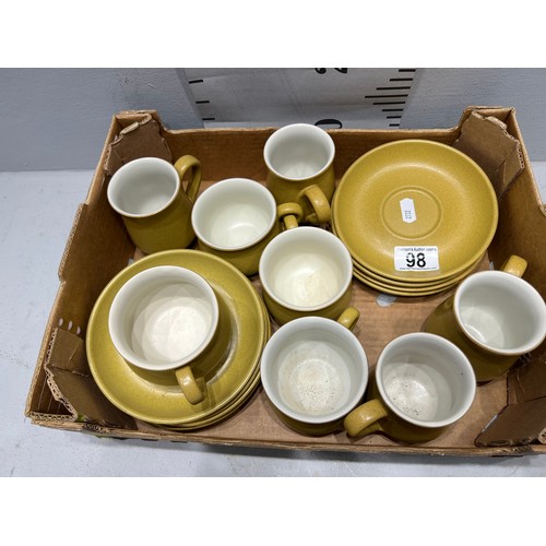 98 - Denby coffee set Mid century