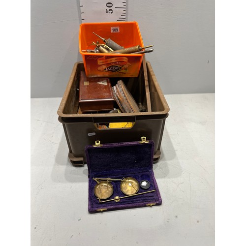 109 - 2 Boxes vintage tools
