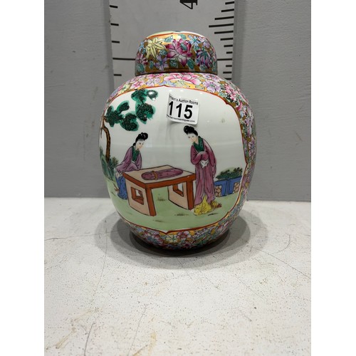 115 - Large oriental ginger jar