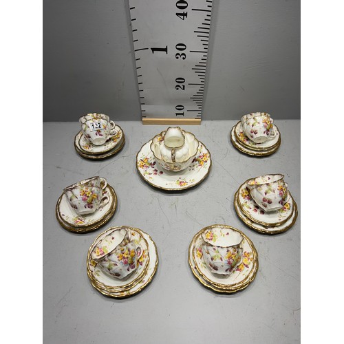 122 - Vintage china tea set 12 place setting