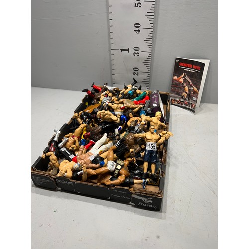 155 - Box of wrestling figures