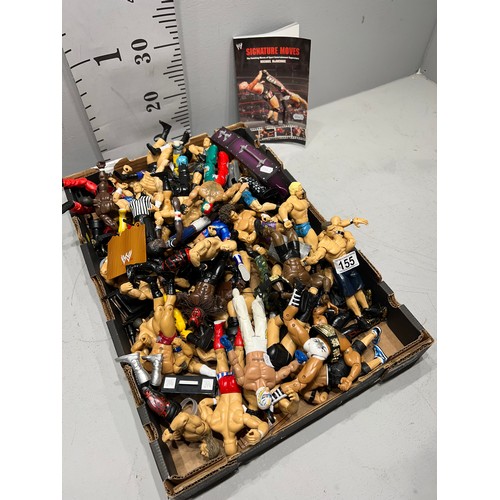 155 - Box of wrestling figures