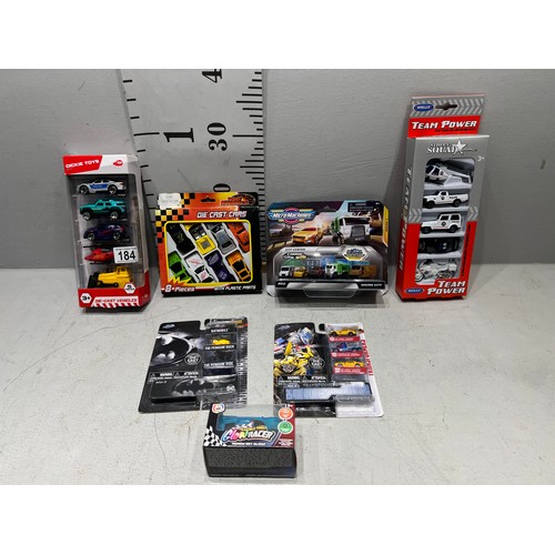 184 - Large micro machines, street machines, glow racer etc all boxed