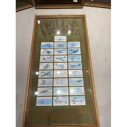 229 - 4 Framed wills cigarette cards